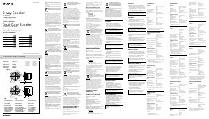 Manuale Sony XS-MP1611 Altoparlante per auto