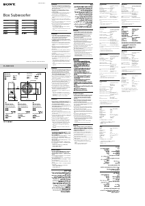 Manual Sony XS-NW1202S Car Speaker