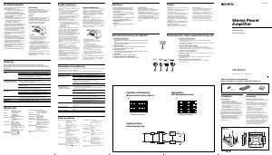 Bruksanvisning Sony XM-280GTX Bilförstärkare