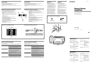 Manual Sony XM-423SL Amplificadore auto