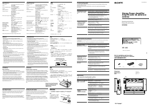 Manual de uso Sony XM-444 Amplificador para coche