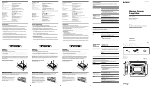 Manuale Sony XM-504Z Amplificatore auto