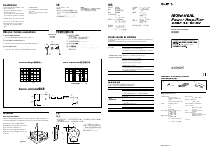 Manual de uso Sony XM-D400P5 Amplificador para coche
