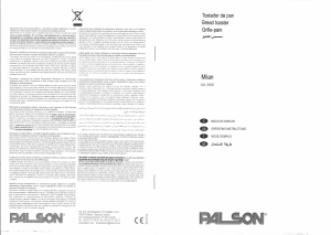 Manual de uso Palson 30505 Tostador