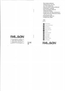 Manuale Palson 30631 Modellatore per capelli