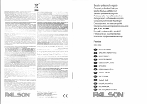 Manuale Palson 30096 Asciugacapelli