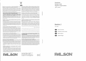 Manual de uso Palson 30501 Grill de contacto