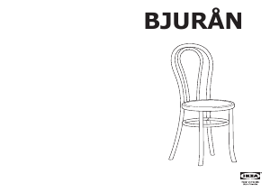 Manuál IKEA BJURAN Židle