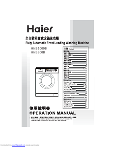 Manual Haier HNS1000B Washing Machine