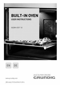 Bedienungsanleitung Grundig GEBM 45011 B Backofen