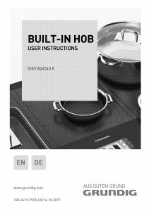 Manual Grundig GIEV 824540 X Hob