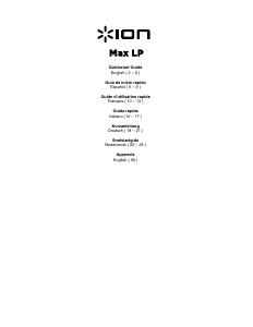 Manual de uso ION Max LP Giradiscos