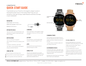 Manual Fossil Gen 3 Venture Smart Watch