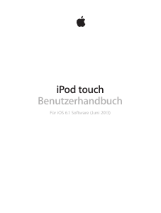 Bedienungsanleitung Apple iPod touch (iOS 6.1) Mp3 player