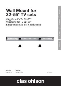 Käyttöohje Clas Ohlson PSW007M Seinäteline