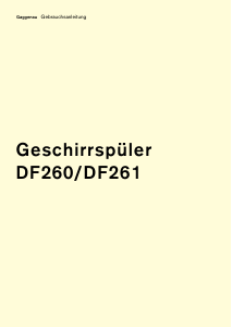 Bedienungsanleitung Gaggenau DF260261 Geschirrspüler