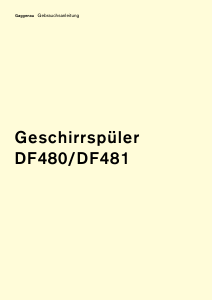 Bedienungsanleitung Gaggenau DF481162 Geschirrspüler