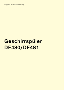 Bedienungsanleitung Gaggenau DF480162 Geschirrspüler