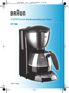 Εγχειρίδιο Braun KF 590 CafeHouse Μηχανή καφέ