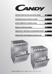 Mode d’emploi Candy TRIO 9503/1 X Cuisinière