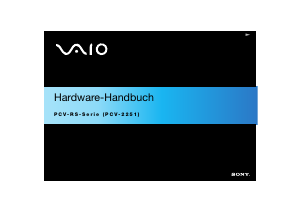 Bedienungsanleitung Sony PCV-RS604 Vaio Desktop