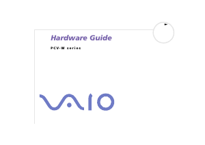 Handleiding Sony PCV-W1 Vaio Desktop