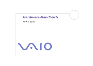 Bedienungsanleitung Sony PCV-V1 Vaio Desktop