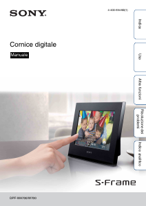Manuale Sony DPF-W700 Cornice digitale
