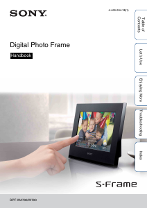 Manual Sony DPF-WA700 Digital Photo Frame