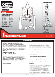 Manual Ozito ASG-6000 Paint Sprayer