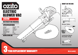 Handleiding Ozito BLV-2402 Bladblazer
