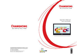 Handleiding Changhong EF24F868SD LED televisie