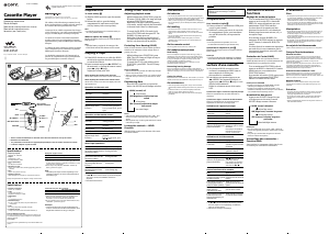 Manual de uso Sony WM-EX527 Walkman Grabador de cassette