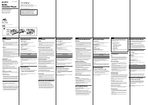 Manual de uso Sony WM-FX481 Walkman Grabador de cassette