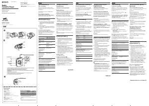 Руководство Sony WM-FX490 Walkman Кассетный магнитофон