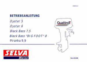 Bedienungsanleitung Selva Black Bass 8 Aussenborder