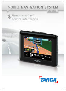 Manual Targa PNA-E3540N Car Navigation