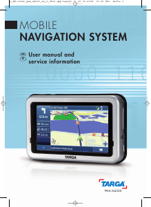 Manual Targa PNA-M4320 Car Navigation