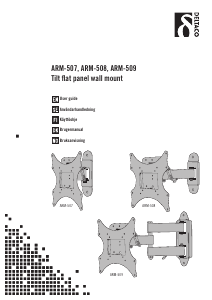 Brugsanvisning Deltaco ARM-507 Vægbeslag