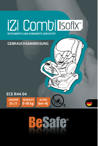 Bedienungsanleitung BeSafe iZi Combi X3 ISOfix Autokindersitz