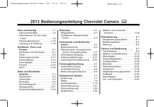 Bedienungsanleitung Chevrolet Camaro (2013)