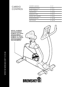 Manual de uso Bremshey Cardio Control Bicicleta estática