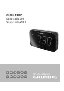 Kullanım kılavuzu Grundig Sonoclock 490 Radyolu çalar saat