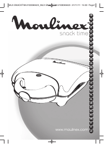 Bruksanvisning Moulinex SW280240 Snack Time Smörgåsgrill