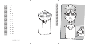 Manual Moulinex PC600G31 Citrus Juicer