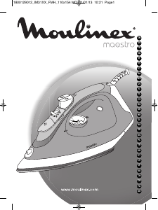 Mode d’emploi Moulinex IM3170E0 Maestro Fer à repasser