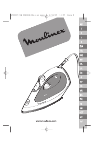 Manual de uso Moulinex IM2040M0 Plancha