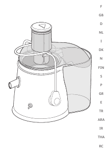 Manuale Moulinex JU500161 Centrifuga