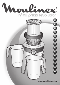 Bruksanvisning Moulinex ZU500832 Infiny Press Revolution Saftpresse