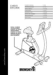 Manual de uso Bremshey Cardio Explorer Bicicleta estática